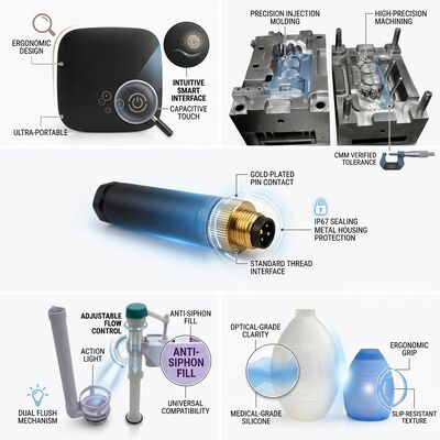 Overmolding Injection Molding Service TPE Soft Touch Grip Two Shot Molding